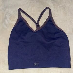 SET active sculptflex ribbed v bra
